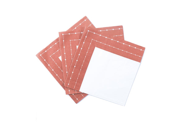 Lunch Napkin 2 Ply 33cm Pk20 Rose Gold